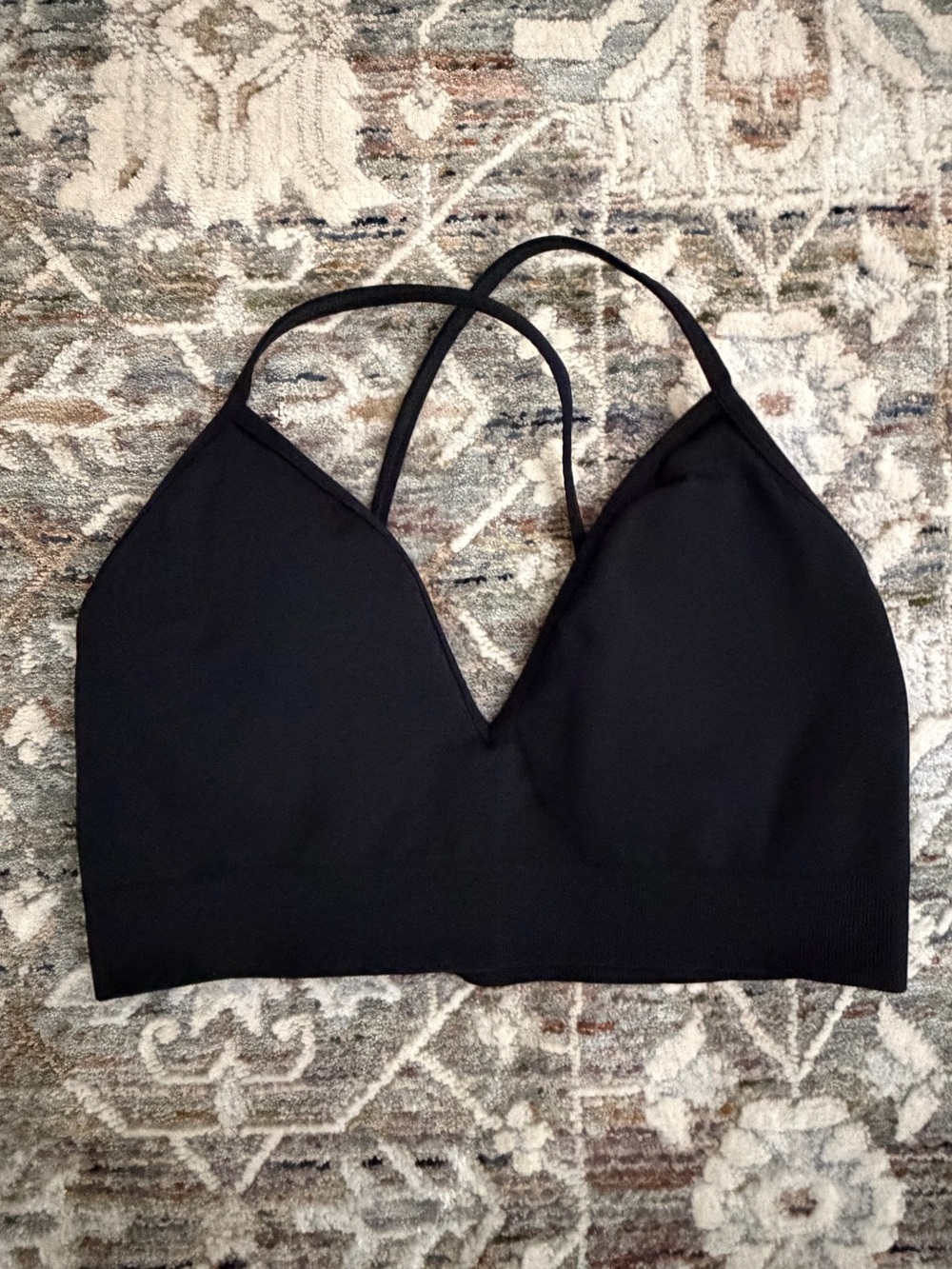 Buffbunny Plunge Seamless Sports Bra in Black
